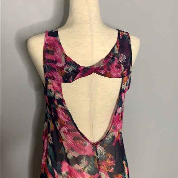 Mezzanine Hi Long Maxi Floral Print Tank Dress Med - Picture 7 of 10